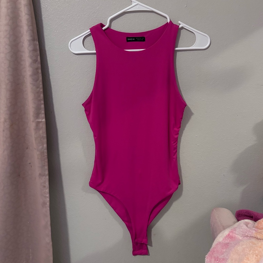 Pink Sleeveless Bodysuit
